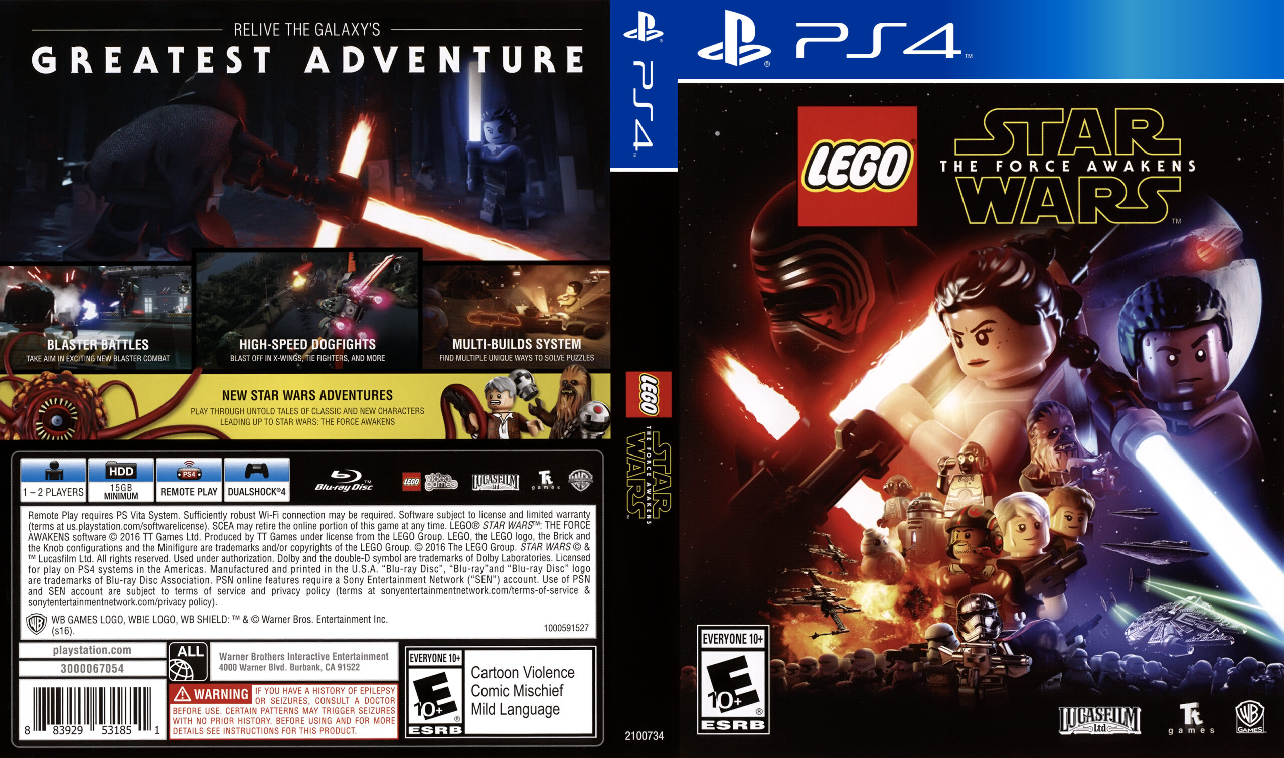 LEGO Star Wars The Force Awakens A0100 V0100 CUSA03397 PS4 PKG