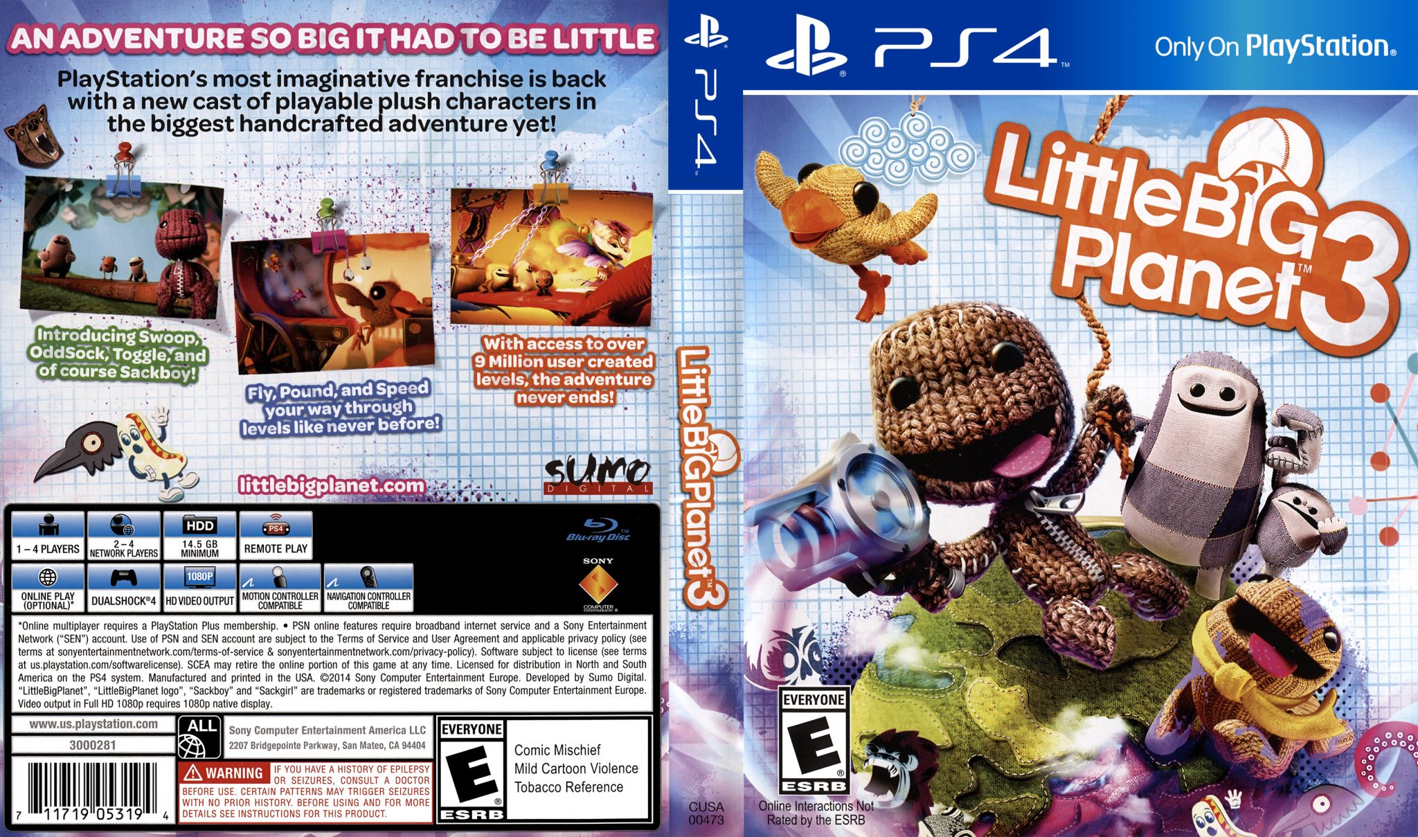 Ps less. Little big Planet 2 диск. PLAYSTATION 3 little big Planet. Little big Planet 3 ps4 диск. Игра little big Planet 3(ps3).