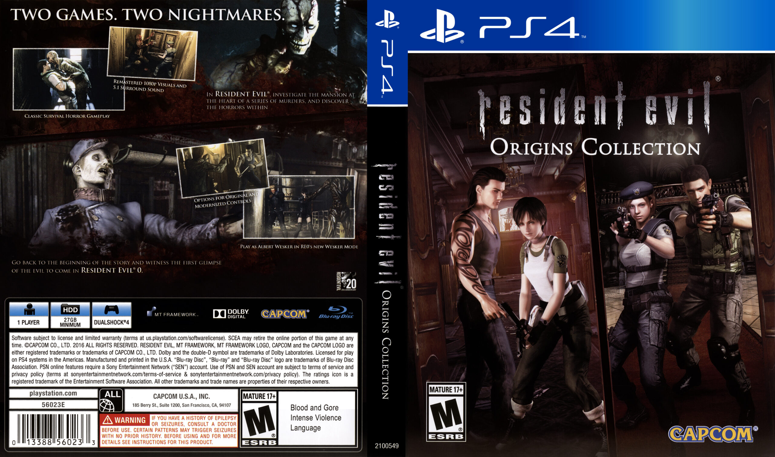 Permalink to Resident Evil - Origins Collection. 