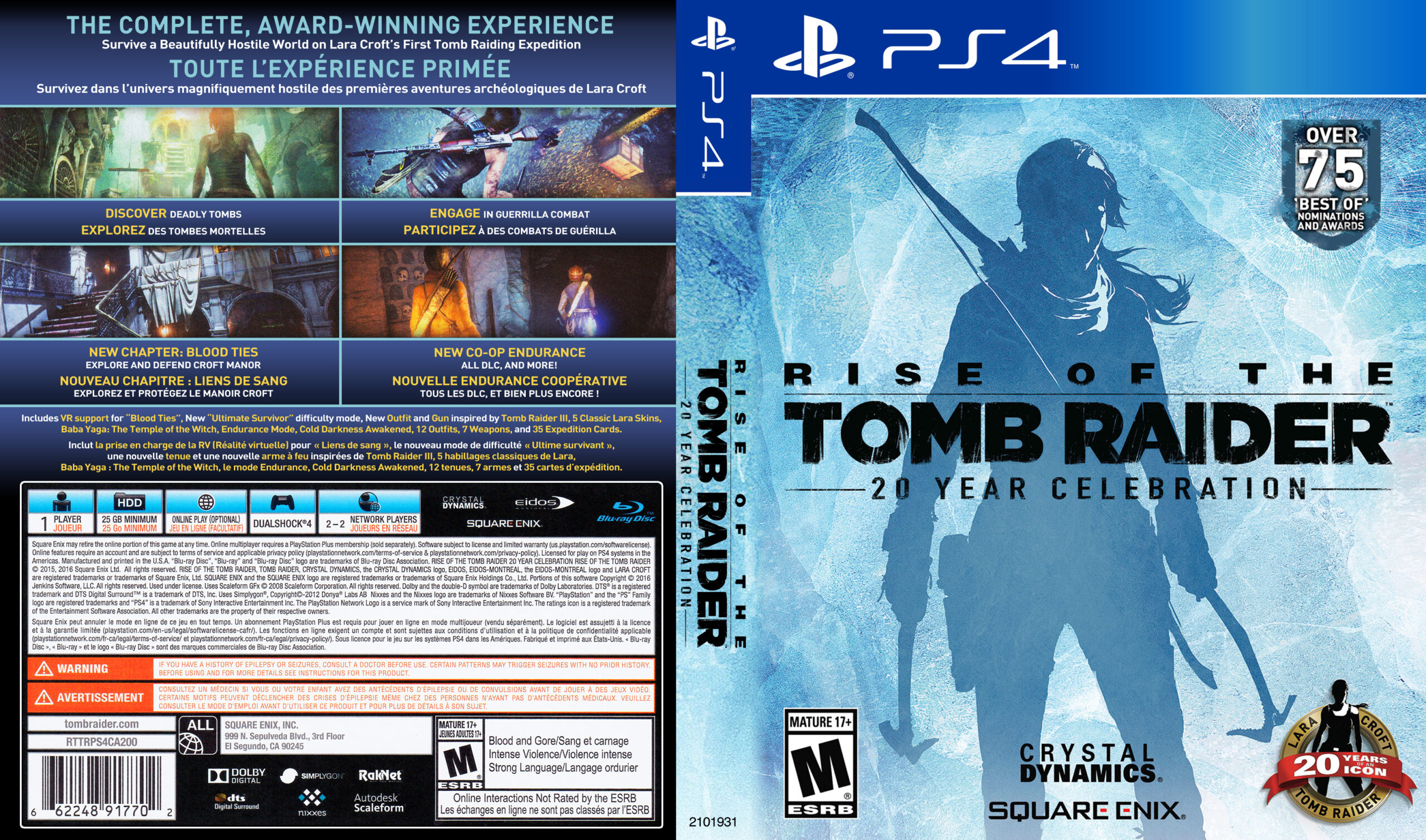 Rise of the Tomb Raider 20 Year Celebration CUSA05794 PS4 PKG auctor