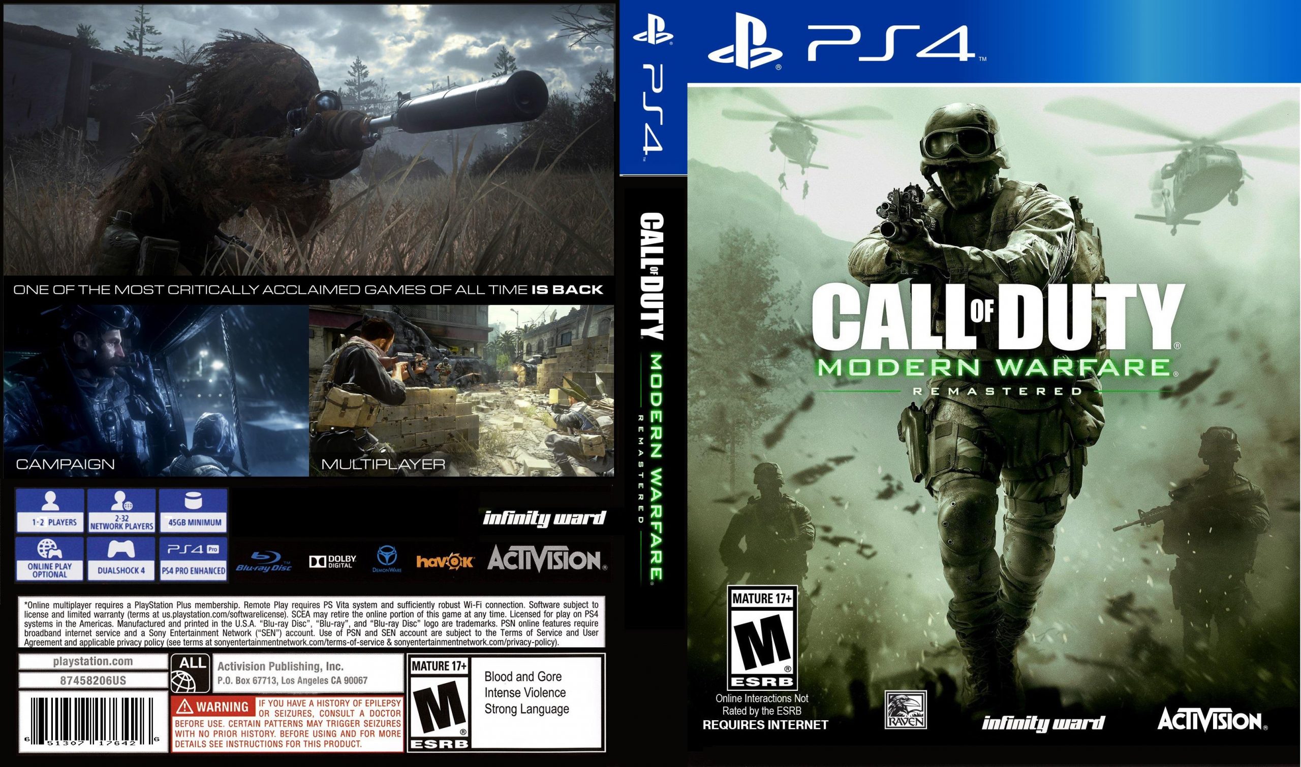 call of duty remastered ps4